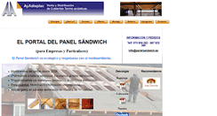 Desktop Screenshot of panelsandwich.es
